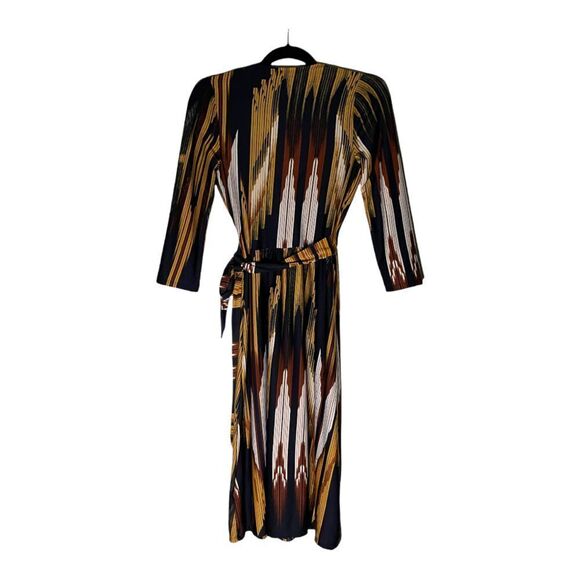 CHARLOTTE Russe Faux Wrap Striped 3/4‎ Sleeve Striped Dress XS - Picture 5 of 7